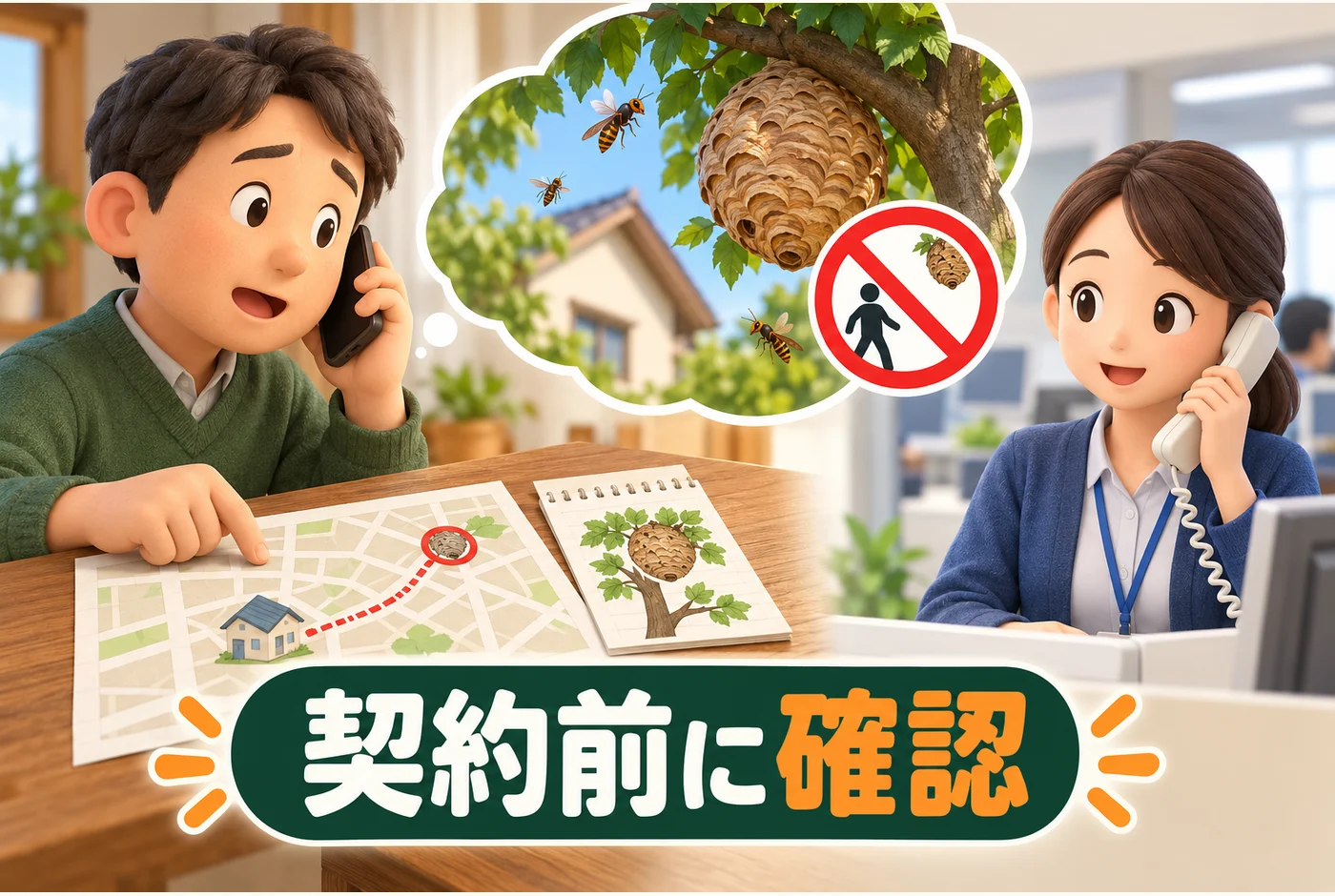 市役所で確認した条件を業者の見積書に引き継ぐ図