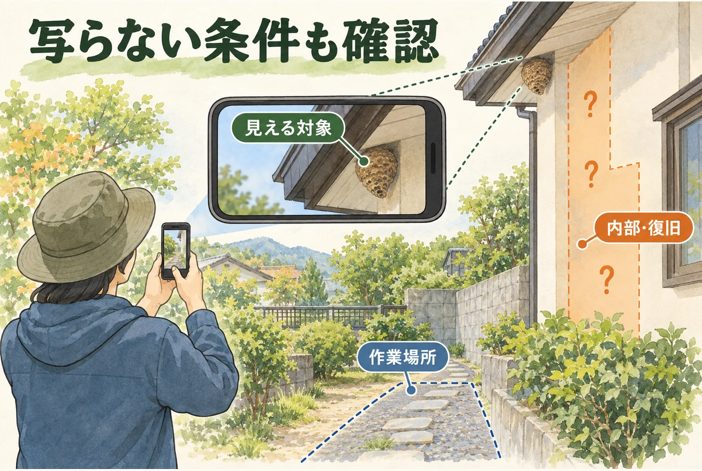 写真に写る範囲と写らない条件