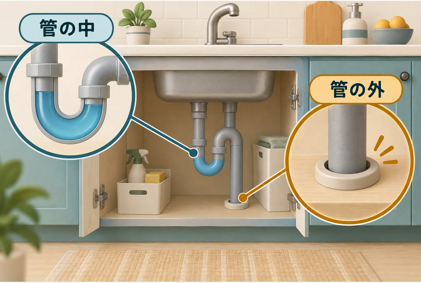 ゴキブリは排水口から来る？封水・部品・配管のすき間を確認する順番