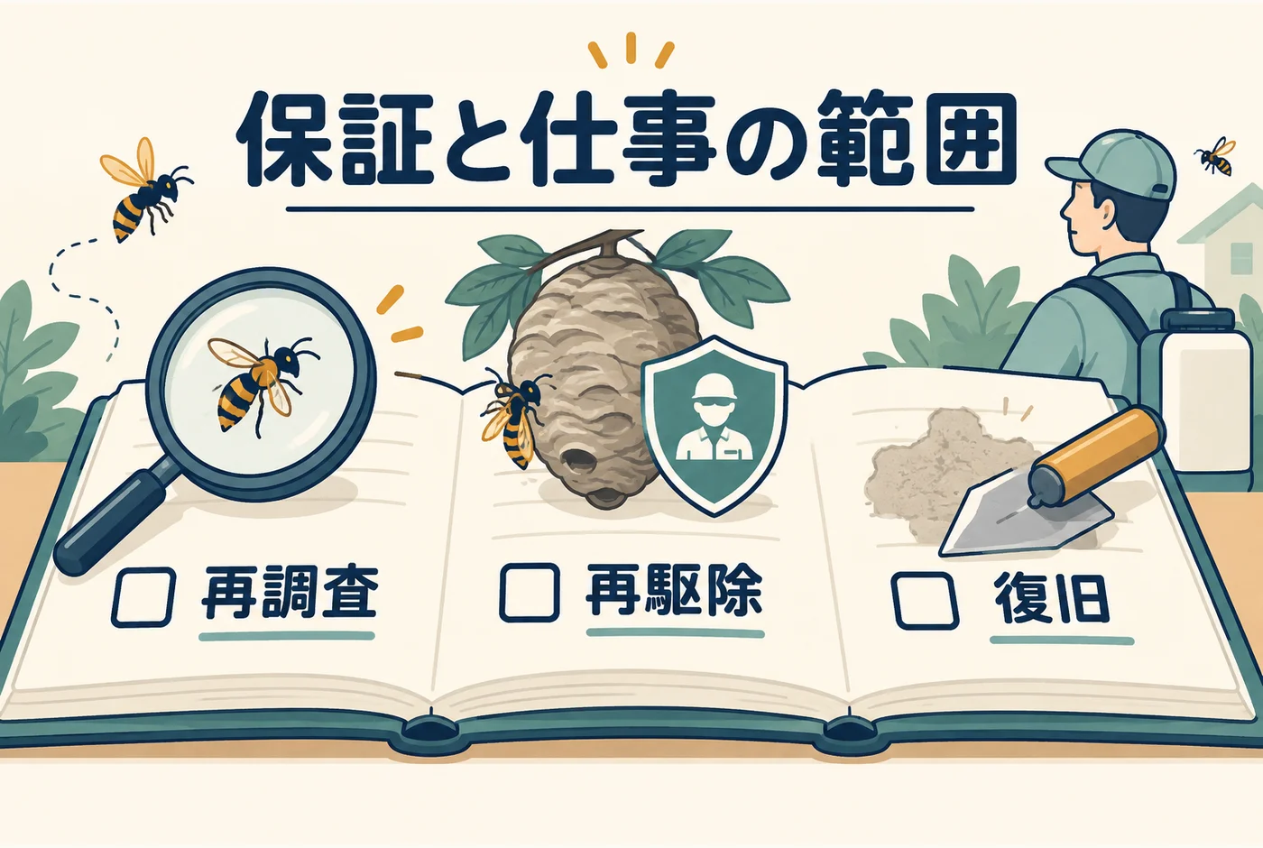 再駆除・調査・復旧を別の仕事として確認する