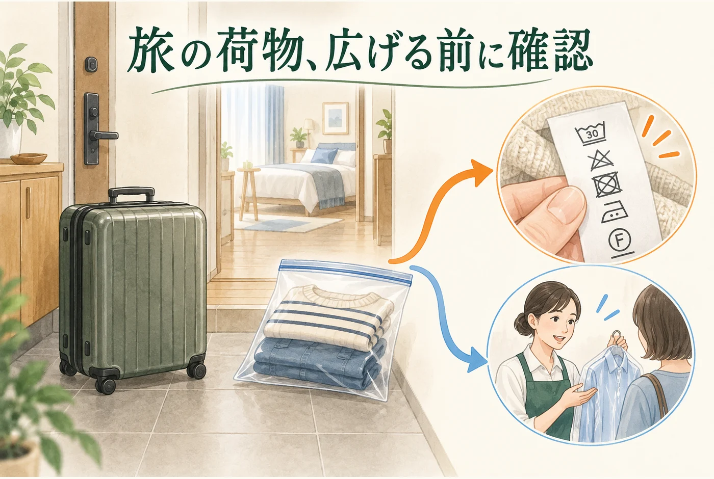 旅行帰りのトコジラミ対策｜荷物を広げる前に確認すること