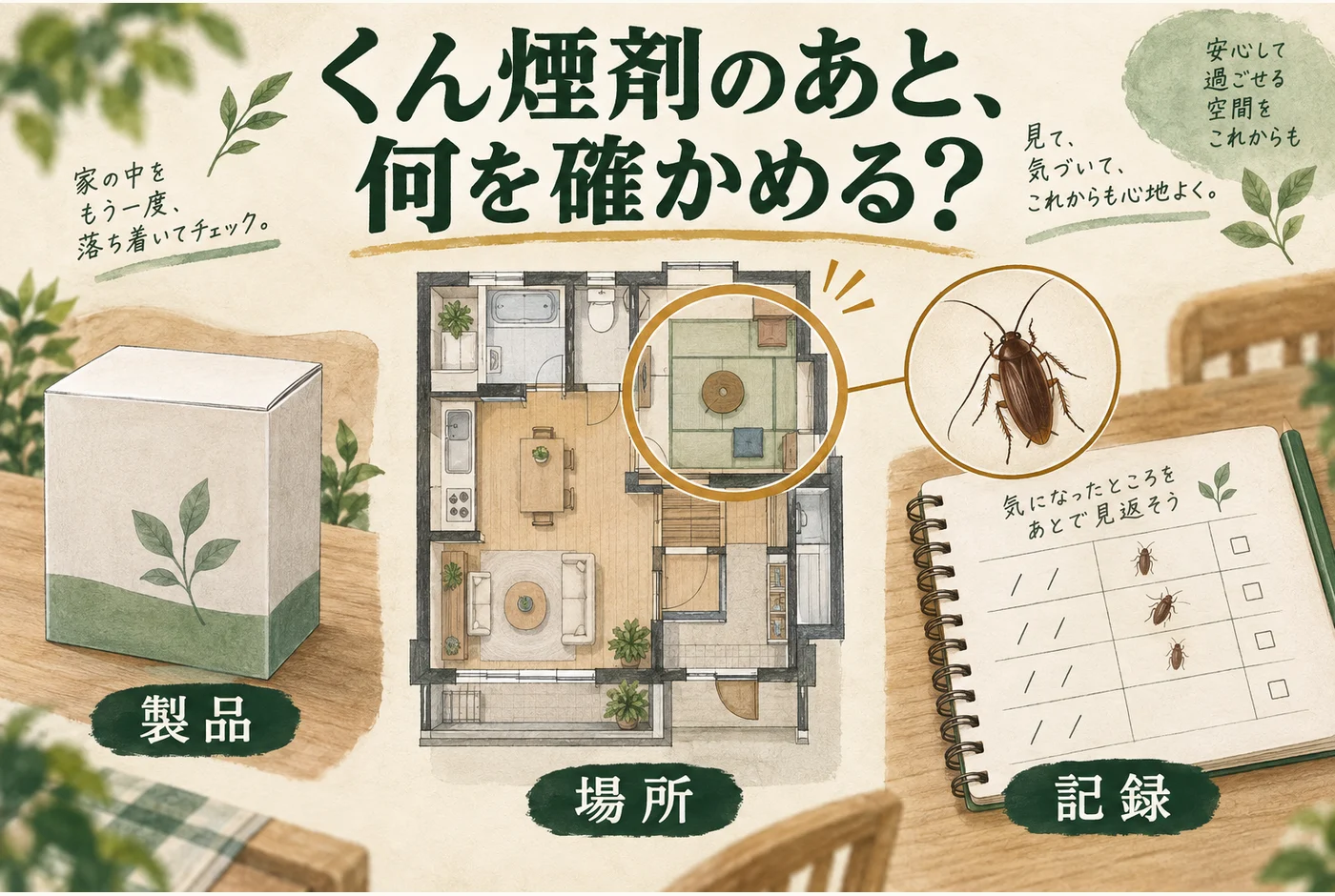 くん煙剤を使ったのにゴキブリが出るのはなぜ？再使用前の確認と相談