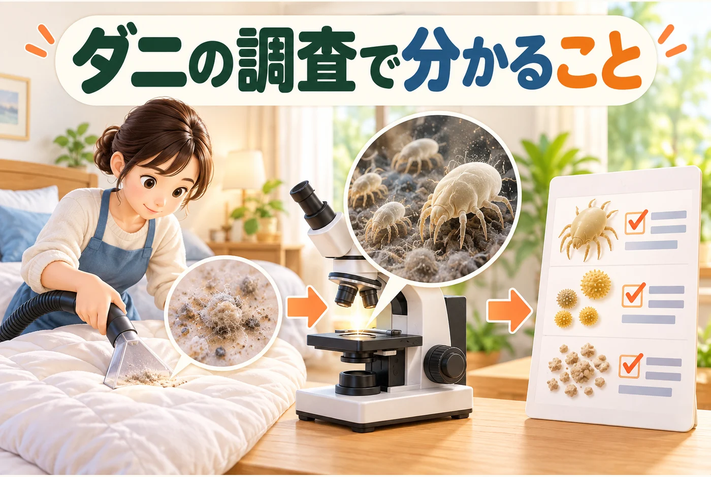 ダニがいるか調べたいときは？虫の検査とアレルゲン検査の違い